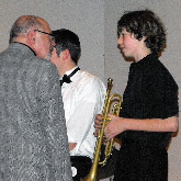 Mike Vax with student