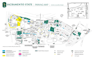 Map of Sacramento State campus for TJYBF
